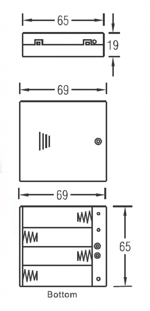 Batteriegehäuse für 4x Mignon AA Batterien inkl Schalter und Deckel SBH-341-AS