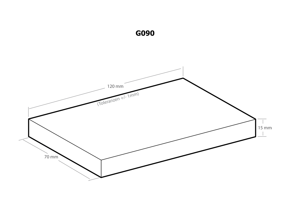 Klarsichtdeckel Gehäuse G090 120 x 70 x 15 mm Kemo