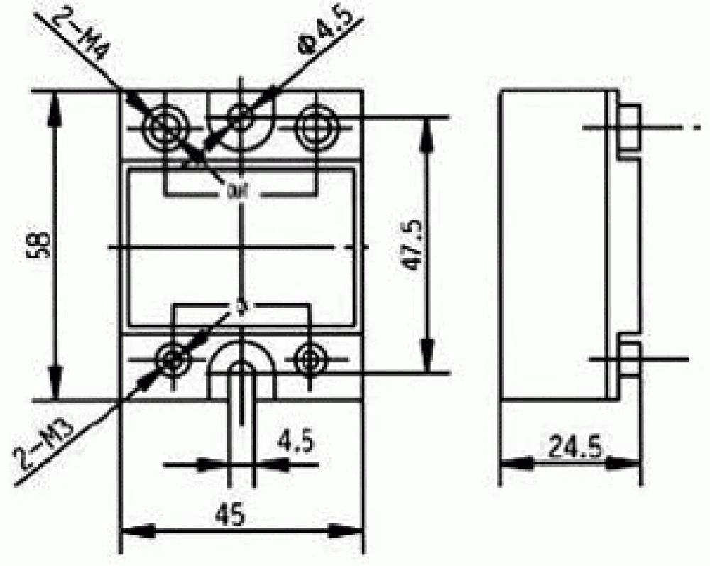 Solid State Relais Halbleiterrelais Steuerspannung 4V - 32V DC max 240V AC 25A Schaltleistung