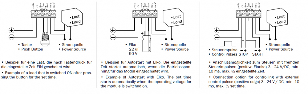 Digitales Zeitrelais Zeitschalter 12V DC max 10A einstellbar ca 1 Sek. bis 2047 Min. Kemo M113D