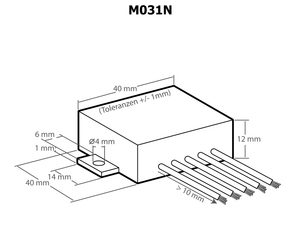 3,5Watt Verstärker Mono Modul 4,5V - 12V DC M031N Kemo