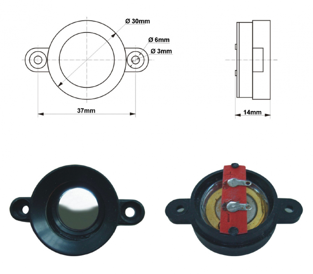 Mini Piezo Hochtöner Ultraschall Lautsprecher P5123 Kemo