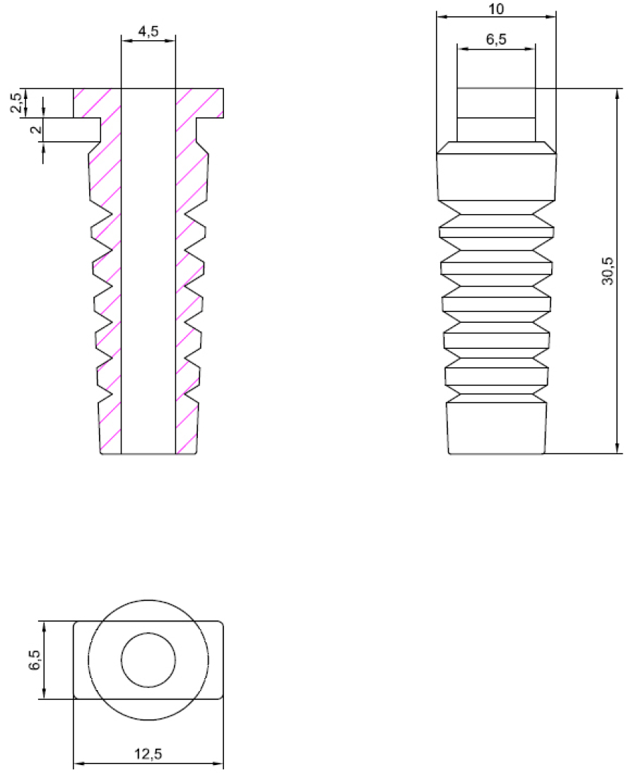 Kabel Knickschutzhülle für Uni Boardspannungsstecker Pro Car 80106000