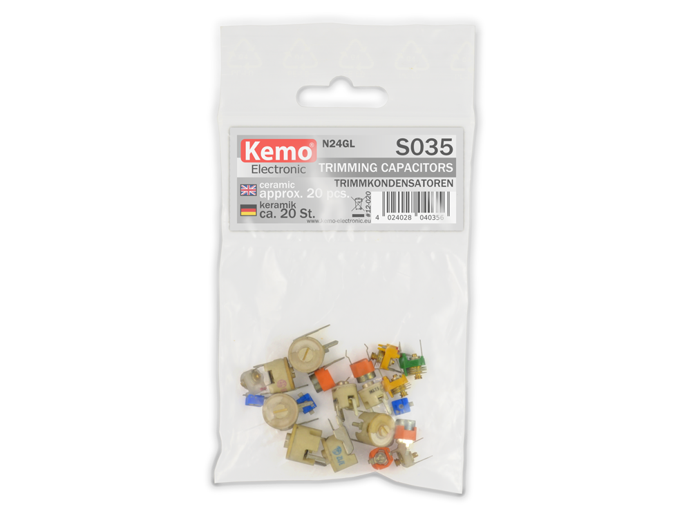 Kemo-Electronic S035 Trimmkondensatoren Keramik Sortiment 20 Stck. Kemo S035 KS035