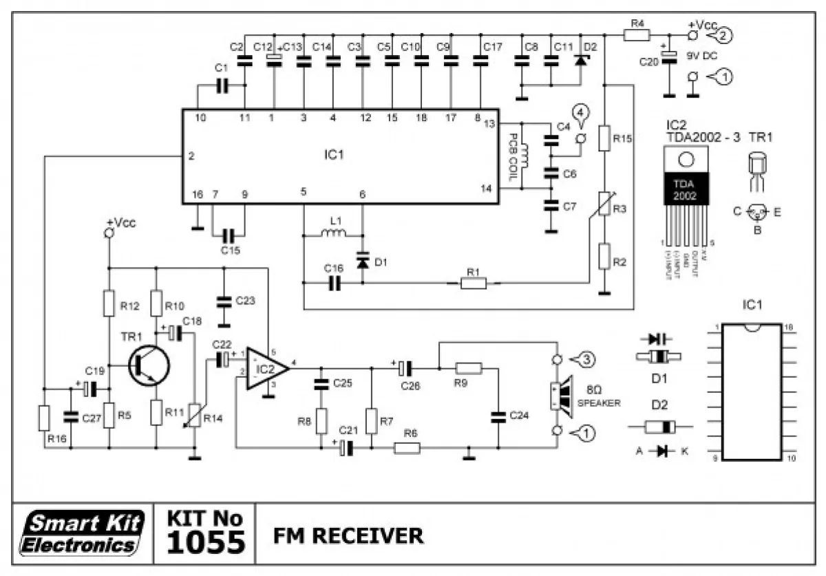 Ukw Empfanger Mit Tda7000 12v B1055 Smart Kit Bausatz Ludeke Elektronic