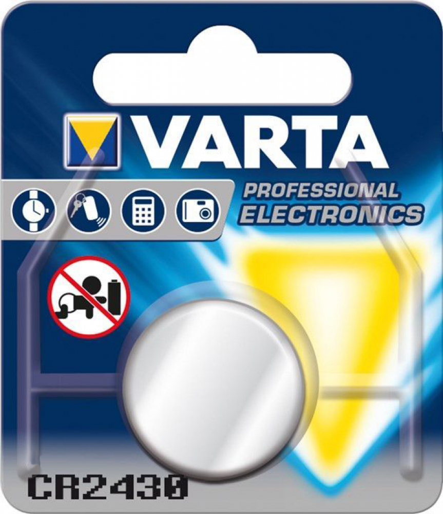 VARTA 6430 Varta Lithium Knopfzelle CR2430 3V 280mAh 6430 H311