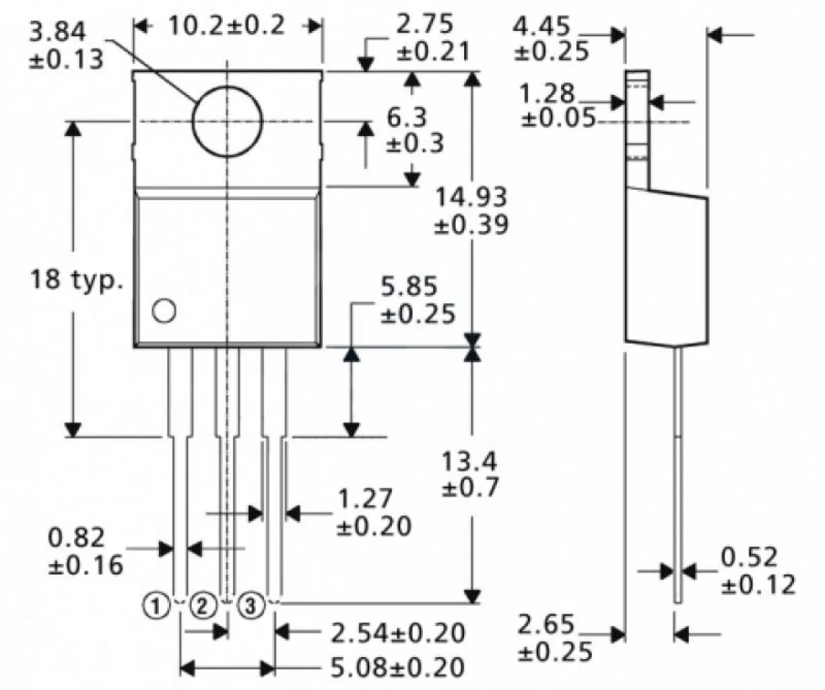Spannungsstabilisator Spannungsregler 5V LM7805 max 1A Bauform TO220