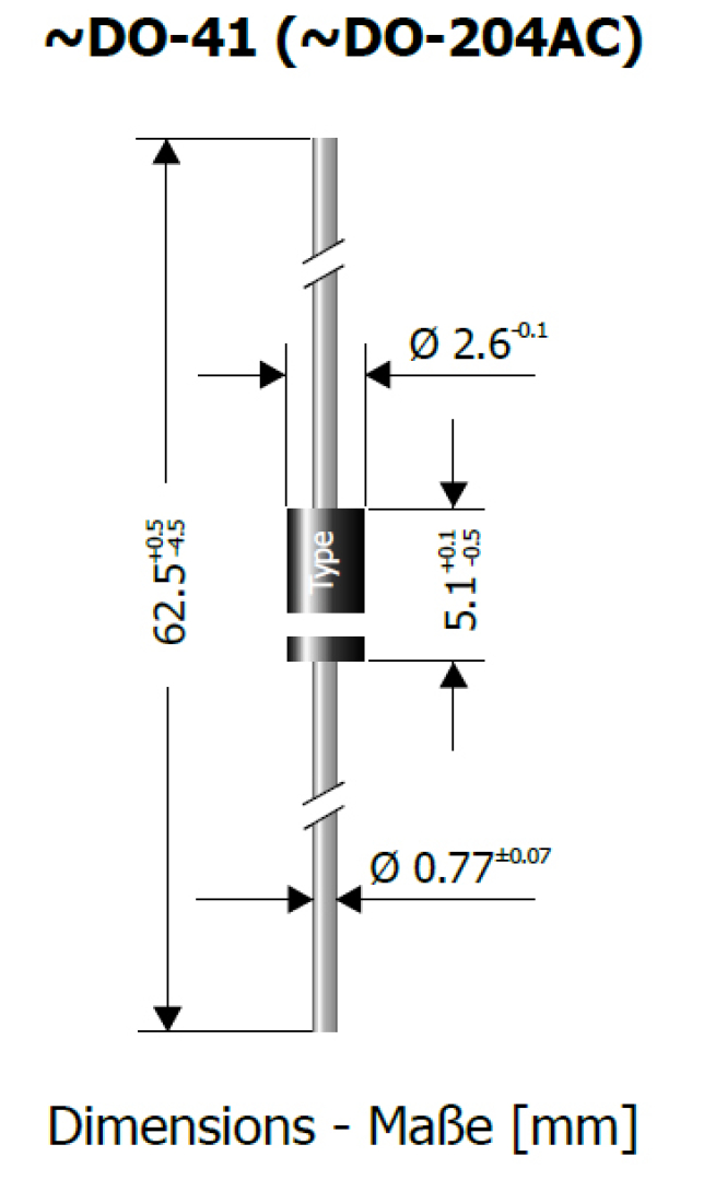 Z-Diode Zener DO41 Diode 1,3Watt 10Volt