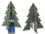 Velleman Elektronik Bausatz MK130 LED 3-D Weihnachtsbaum 9V MK130 Velleman für 9V Blockbatterie VMK130