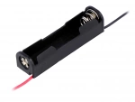 Halter 1x AAA Micro Batterie mit Anschlussleitungen rot/schwarz KEYS2467