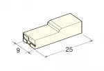 Isoliergehäuse Isoliertülle natur / weiß für 6,3mm Flachsteckhülse MTA 4410078